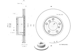 Tarcze Hamulcowe 2szt. Bmw 5 (e34) 7 (e32) 2.0-3.4