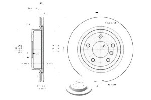 Tarcze Hamulcowe 2szt. Bmw Z4 (e89) 2.0/2.5/3.0 02