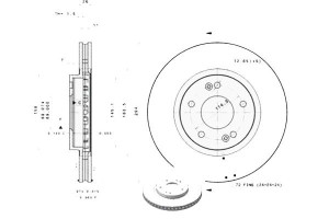 Tarcze Hamulcowe 2szt. Hyundai Santa Fé I 2.0-2.7