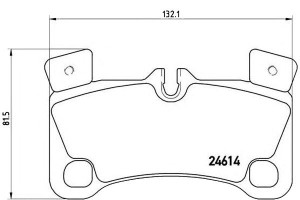 Klocki Hamulcowe Porsche Cayenne 07- Tył Brembo