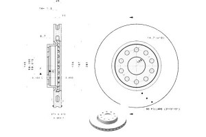 Tarcze Hamulcowe 2szt. Alfa Romeo 166 2.0/2.4d 09.