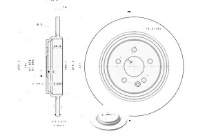 Tarcze Hamulcowe 2szt. Mercedes M (w163) 2.7d-5.4