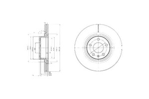 Tarcze Hamulcowe 2szt Audi A6 2.0-3.0 12.97-08.11