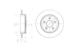 Tarcze Hamulcowe 2szt Jeep Commander Grand Cheroke
