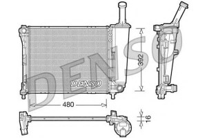 Chłodnica Silnika Fiat Panda 1.2/1.2lpg 02.12- Den