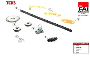 Zestaw Łańcucha Rozrządu Opel Dohc Astra G 01-05,s