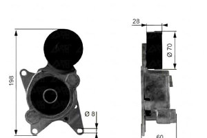 Napinacz Paska Wielorowkowego Lexus Is Ii Toyota A