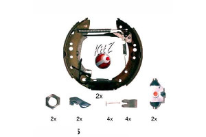 Komplet Szczęk Z Cylinderkami Citroen C3 Zimmerman