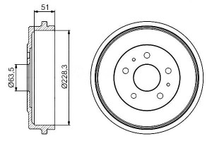 Bębny Hamulcowe Ford Focus Ii 1.4-2.0lpg 07.04-09.