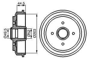 Bębny Hamulcowe Ford Fiesta V Fusion Mazda 2 1.25-