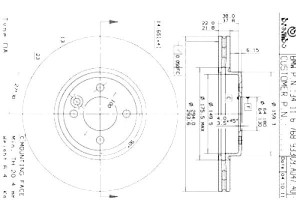 Tarcze Hamulcowe 2szt. Mini (r50 R53) (r52) 1.4d/1