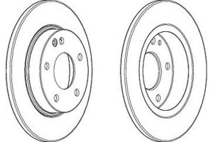 Tarcze Hamulcowe 2szt Mercedes A (w168) 1.4/1.6/1.