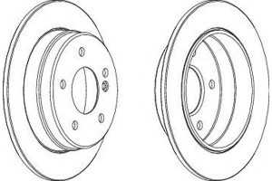 Tarcze Hamulcowe 2szt Mercedes C (w202) 1.8-2.8 03