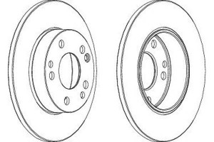 Tarcze Hamulcowe 2szt Mercedes 190 (w201) 1.8-2.5d