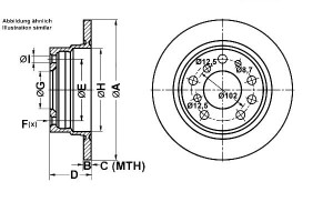 Tarcze Hamulcowe 2szt. Bmw 2000 (120) 2500-3.3 (e3