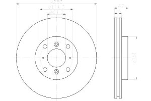 Tarcze Hamulcowe Hella Pagid 45251s1a305 45251s1ag