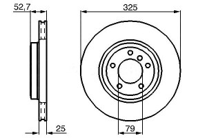 Tarcze Hamulcowe 2szt Bmw Przód E46 10 99- Bosch
