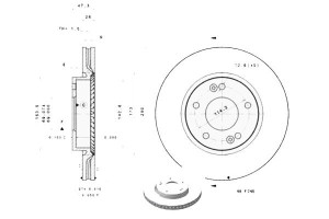 Tarcze Hamulcowe Brembo 517123k050 517122c000 5.17