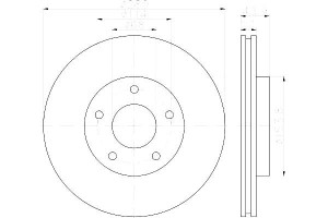 Tarcze Hamulcowe Hella Pagid 402061ka3a Dsk2862 24