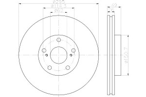Tarcze Hamulcowe Mintex 4351205080 435120f010 4351