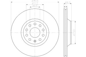 Tarcze Hamulcowe Mintex 1k0615601n