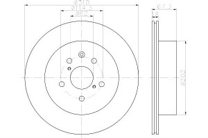 Tarcze Hamulcowe Mintex 4243130290 Dsk2558 418147