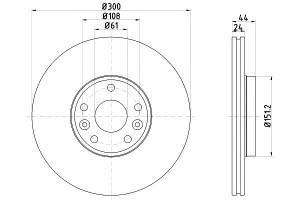 Tarcze Hamulcowe Mintex 7701208849 Dsk2635 2401240
