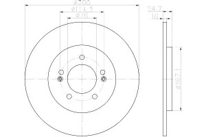 Tarcze Hamulcowe Mintex 584113z700 Dsk2923 2401100