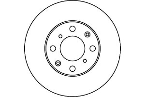 Tarcze Hamulcowe 2szt. P Honda Logo 1.3 99-02 Juri