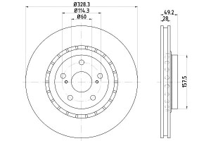 Tarcze Hamulcowe Mintex 4351248110 0986479t00 3551