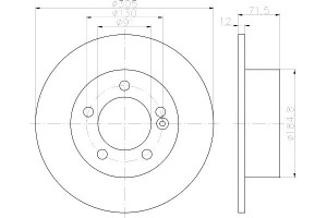 Tarcze Hamulcowe Mintex 93168847 432064087r Dsk284