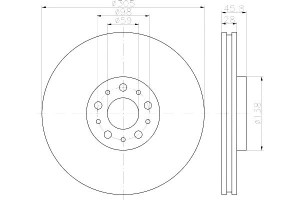 Tarcze Hamulcowe Mintex 09a44440 51914663 51854567
