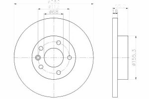 Tarcze Hamulcowe 2szt Vw Przód T4 96- Textar