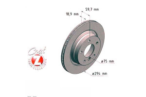Tarcze Hamulcowe 2szt Bmw 3 E46 98-05 Tył Zimmerma