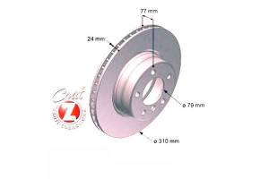Tarcze Hamulcowe 2szt Bmw 5 E60 03-10 Zimmermann