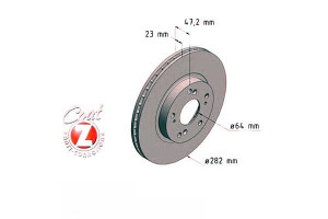 Tarcze Hamulcowe 2szt Honda Cr-v Ii 02-06 Zimmerma