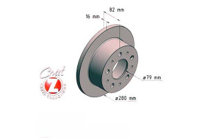 Tarcze Hamulcowe 2szt Fiat Ducato 01-06 Tył Zimmer