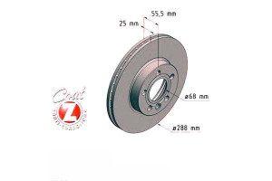 Tarcze Hamulcowe 2szt Vw Sharan 95-01 Zimmermann