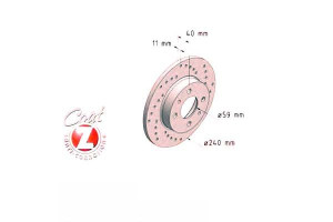 Tarcze Hamulcowe 2szt Fiat Punto Seicento Zimmerma