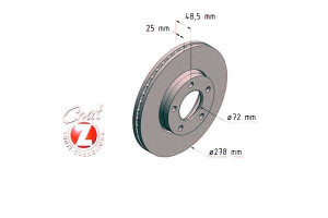 Tarcze Hamulcowe 2szt Mazda 3 03-13 Przód Zimmerma