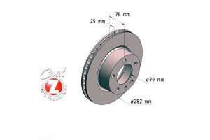 Tarcze Hamulcowe 2szt Bmw 5 E28 84-87 Zimmermann