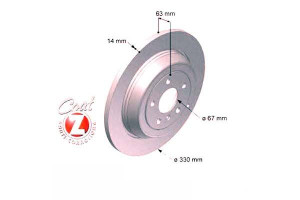 Tarcze Hamulcowe 2szt Mercedes W164 Ml-klasa 05- T
