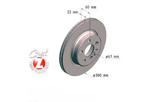 Tarcze Hamulcowe 2szt Mercedes W140 S-klasa 91-98