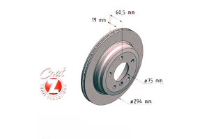 Tarcze Hamulcowe 2szt Bmw 3 E46 4x4 00-05 Tył Zimm