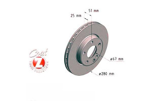 Tarcze Hamulcowe 2szt Mercedes W246 B-klasa 11- Pr