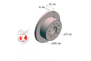Tarcze Hamulcowe 2szt Fiat Ducato 01-06 Tył Zimmer