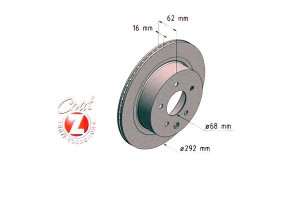 Tarcze Hamulcowe 2szt Nissan X-trail 01-07 Tył Zim