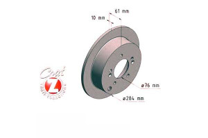 Tarcze Hamulcowe 2szt Hyundai Santa Fe 00-06 Tył Z