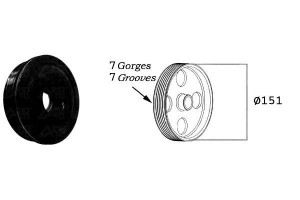 Koło Pasowe Wału Korbowego Renault 2,0dci 151mm Sa