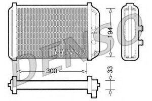 Nagrzewnica (300x194x33) Fiat Ducato 2.0-2.8d 04.0